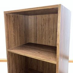 stp-3560　カラーボックス　3段　42×29×89cm　ブラウン　木目調　収納ボックス　収納ケース　収納棚　収納家具　小物収納　本棚の画像