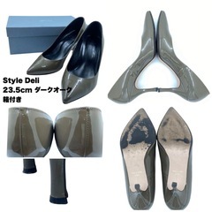  【3足セット/ 箱付き】StyleDeli ポインテッド パンプス 23.5cm の画像