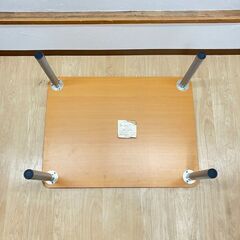 stp-3562　ニトリ　ローテーブル　HNT-0025NA　80×60×36cm　木目調　座卓　テーブル　リビング　センターテーブル　コンパクトの画像