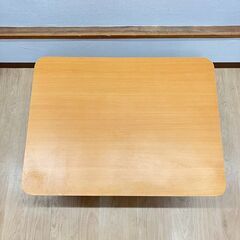 stp-3562　ニトリ　ローテーブル　HNT-0025NA　80×60×36cm　木目調　座卓　テーブル　リビング　センターテーブル　コンパクトの画像