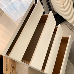 4段チェスト キャビネット アーバンホワイトの画像