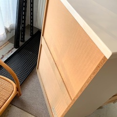 4段チェスト キャビネット アーバンホワイトの画像