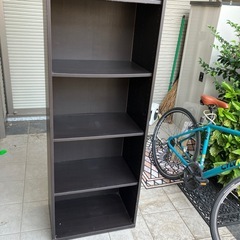 本棚　黒　外寸　190cm×60cm×39cmの画像
