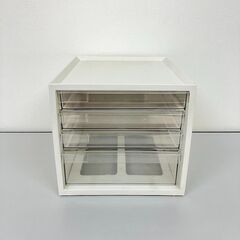 stp-3563　書類ケース　4段　A4サイズ　引き出し　収納ケース　小物入れ　オフィス　書類整理　書類収納　事務用品の画像