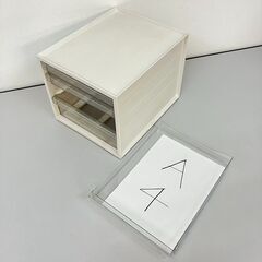 stp-3563　書類ケース　4段　A4サイズ　引き出し　収納ケース　小物入れ　オフィス　書類整理　書類収納　事務用品の画像