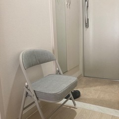 ワイド　ローチェア　折りたたみ　子供椅子　玄関椅子
　の画像