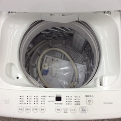 【予約タイマー付き】4.5kg全自動洗濯機 IRISOHYAMA ｱｲﾘｽｵｰﾔﾏ IAW-T451 4.5kg 2021年製:ホワイトの画像
