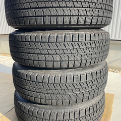 格安！ブリヂストン！2021年溝ありタイヤ！14インチ アルミホイール 4本　165/70R14の画像