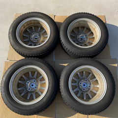 格安！ブリヂストン！2021年溝ありタイヤ！14インチ アルミホイール 4本　165/70R14の画像