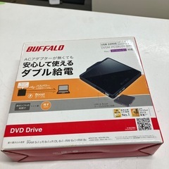 O2511-406 BUFFALO DVDドライブ DVSM-PC58U2V 年式表記無し Windows PCにてDVD再生のみ確認済み 中古の画像