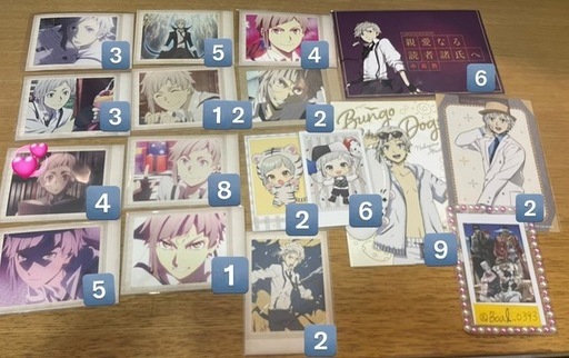 文豪ストレイドッグス　中島敦　紙類