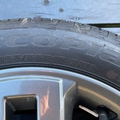 ほぼ新品！三菱デリカミニ純正タイヤ＆アルミホイール4本セットの画像