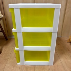衣装ケース　３段　収納ケースの画像