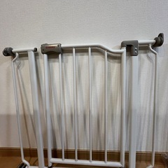 ペットゲート(拡張付き) 突っ張りタイプ 安心安全ダブルロック機能 高さ65㎝ ホワイト 69～90cm CSP-W90(F)-AZの画像