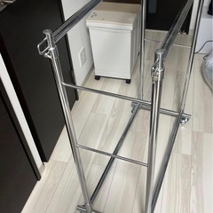 美品　ニトリ　頑丈ステンレス　ハンガーラックの画像