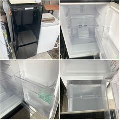 【お得】家電3点セット【在庫処分】①冷蔵庫②洗濯機③電子レンジ（おまけ）3点付 配送設置無料♬の画像