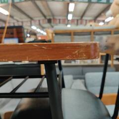 【愛品倶楽部柏店】NITORI ニトリ ダイニング3点セット DTウォルブ DCステイン キズ多数の画像