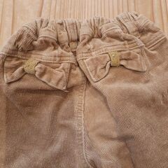 ラポシェビスキュイ　厚手ズボン　80cm～　抹茶黄土色の画像