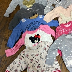 ベビー服セット 80センチ　21枚女の子冬服の画像