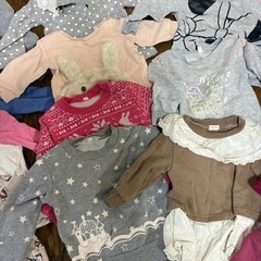 ベビー服セット 80センチ　21枚女の子冬服の画像
