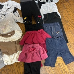 ベビー服セット 80センチ　21枚女の子冬服の画像