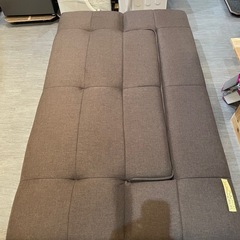 Google口コミで40%OFF‼️配達可【3人掛けソファ】【ソファーベッド】【ブラウン】クリーニング済み【管理番号1117】野の画像