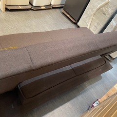 Google口コミで40%OFF‼️配達可【3人掛けソファ】【ソファーベッド】【ブラウン】クリーニング済み【管理番号1117】野の画像