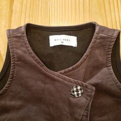 ウィルメリー　黒厚手ワンピース　80cmの画像