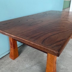 木製 折りたたみ 　座卓　ちゃぶ台 レトロ 座卓 ローテーブル 　センターテーブル　ヴィンテージ家具　アンティーク 古家具 の画像