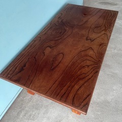 木製 折りたたみ 　座卓　ちゃぶ台 レトロ 座卓 ローテーブル 　センターテーブル　ヴィンテージ家具　アンティーク 古家具 の画像