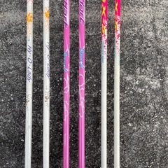 スキーのストック ３本の画像