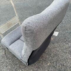 ニトリ　ハイバックポケットコイル座椅子　ロダトール グレー 大きさ約幅60cm×奥行67cm×高さ34cm   美品の画像