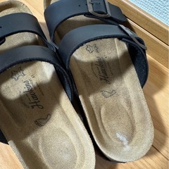 メンズサンダル　黒の画像