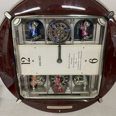 【SEIKO】 セイコー 時計 Diskdream ディスクドリーム RE544B からくり時計 オルゴール 掛け時計 刻印あり A0853の画像