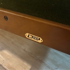 カリモク　ソファー　モケットグリーン　2シーターの画像