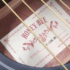 HONEY BEE ハニービー アコースティックギター F-15M/BK マットフィニッシュモデルの画像