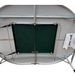 希少 コールマン オーバル BBQ テーブル Coleman コンロセットの画像
