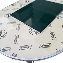 希少 コールマン オーバル BBQ テーブル Coleman コンロセットの画像