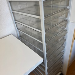 書類ケース パンフレットケース 四輪自在キャスター 書類棚の画像