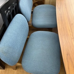 ☆ドリーム荒牧店☆ジモティー割引有☆【クリーニング済】ニトリ/ベンチダイニングセット4点セットの画像