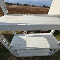 ◯ サンコー　プラスチック棚 L 収納棚 1セット ③の画像