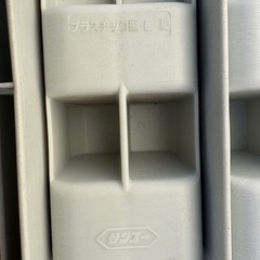 ◯ サンコー　プラスチック棚 L 収納棚 1セット ③の画像