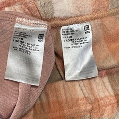 UNIQLO フリースパジャマ ピンク 140cmの画像