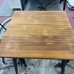 インダストリアルスタイル２人掛ダイニングセットの画像