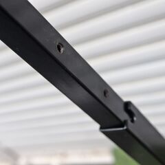 中古品　2619　店舗用品　什器　ディスプレイラック　ハンガーラック　黒　展示用ラック　手渡し限定　4本セットの画像