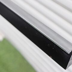 中古品　2619　店舗用品　什器　ディスプレイラック　ハンガーラック　黒　展示用ラック　手渡し限定　4本セットの画像