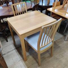 【愛品倶楽部柏店】IKEA イケア 伸長式ダイニング3点セット EKEDALENの画像