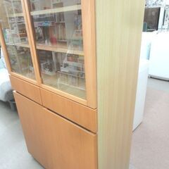 無印良品 カップボード 高さ175㎝ 幅87㎝ 天然木 キッチンボード 食器棚 MUJI 西岡店の画像