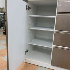 ＼家具＊家電のお店／【ｼﾞｬﾝｸﾞﾙｼﾞｬﾝｸﾞﾙ石川金沢店】キッチンボード ラルゴ 高橋木工所 W(幅)160.5×D(奥行き)51×H(高さ)93.5cmの画像