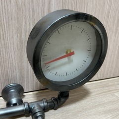 アンティーク アイアン調 時計 壁掛け 排水管　オブジェ　ヴィンテージ レトロ 男前 家具 シャビーシックの画像